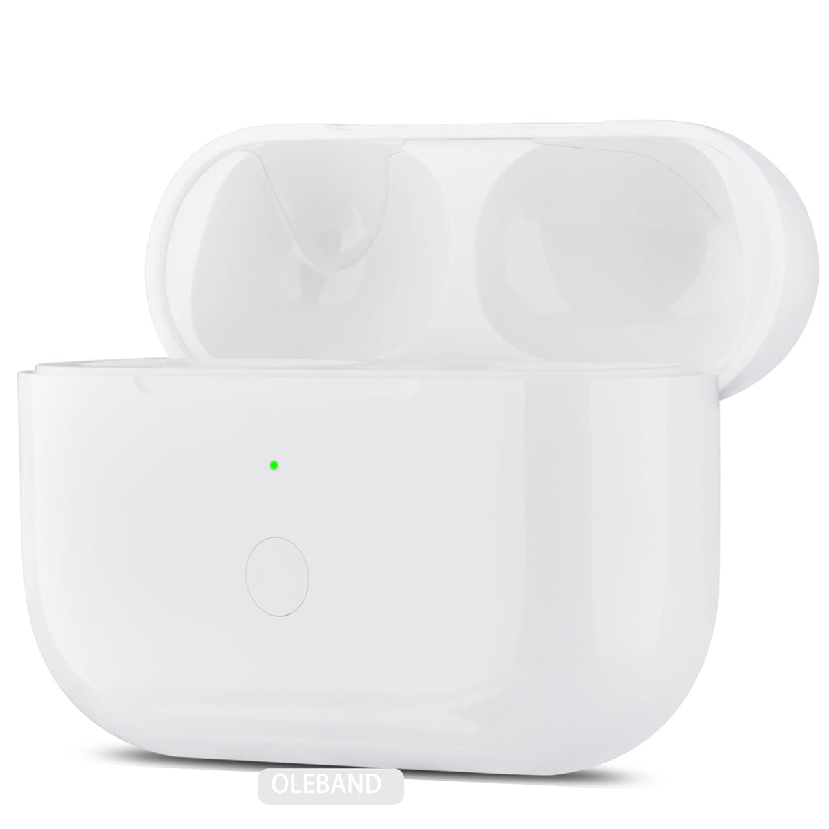OLEBAND Replacement for Airpods Pro 2&1 Charging Case:Easy to Pair Air pods Pro Earbuds with Pairing Button,Support Both Wired and Wireless Charging,for iPods Pro 1st/2nd Gen 1 Year Warranty(White)